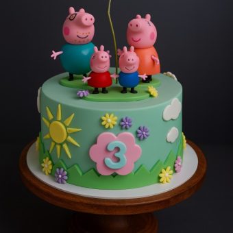 peppa family cake