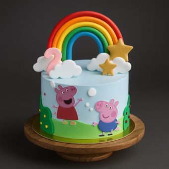 Peppa Rainbow Cake