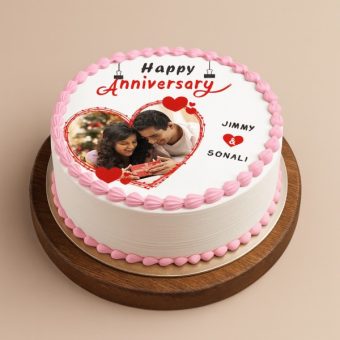 Picture Perfect Anniversary Cake