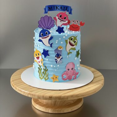baby shark ocean friends cake