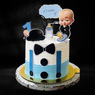 boss baby bow tie cake
