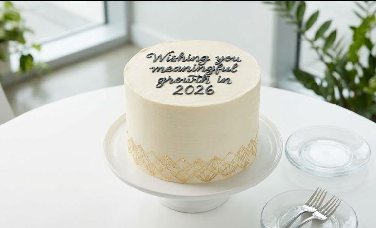 professional and formal new year cake messages