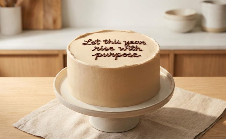 stimulating and motivational new year cake message