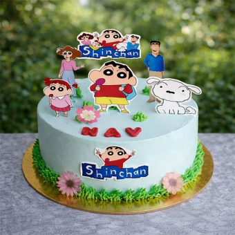 Shinchan Family Theme Cake