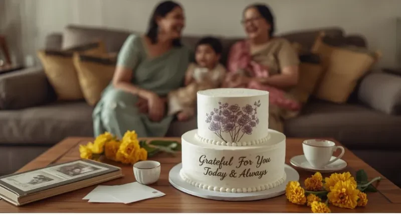 womens day celebration at home with cake