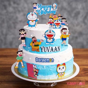 Doraemon 2 Tier Cake