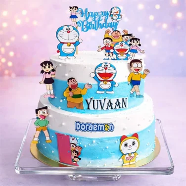 Doraemon 2 Tier Cake