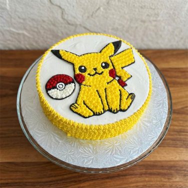 pikachu buttercream cake