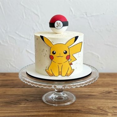 pikachu pokeball birthday cake