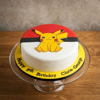 pikachu pokéball theme cake