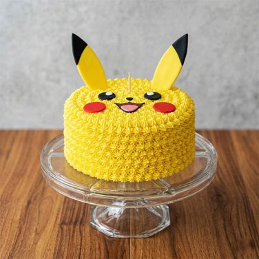 pikachu smile design cake