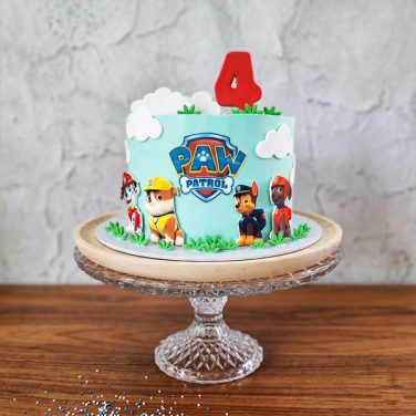 4th birthday paw patrol cake