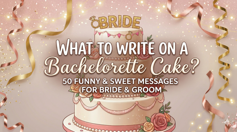 What to write on Bachelorette Cake.