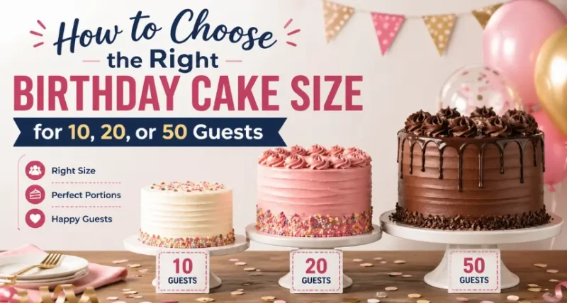 choose the right birthday cake size