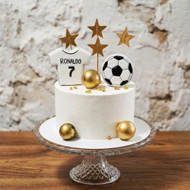 Cr7 Golden Football Cake