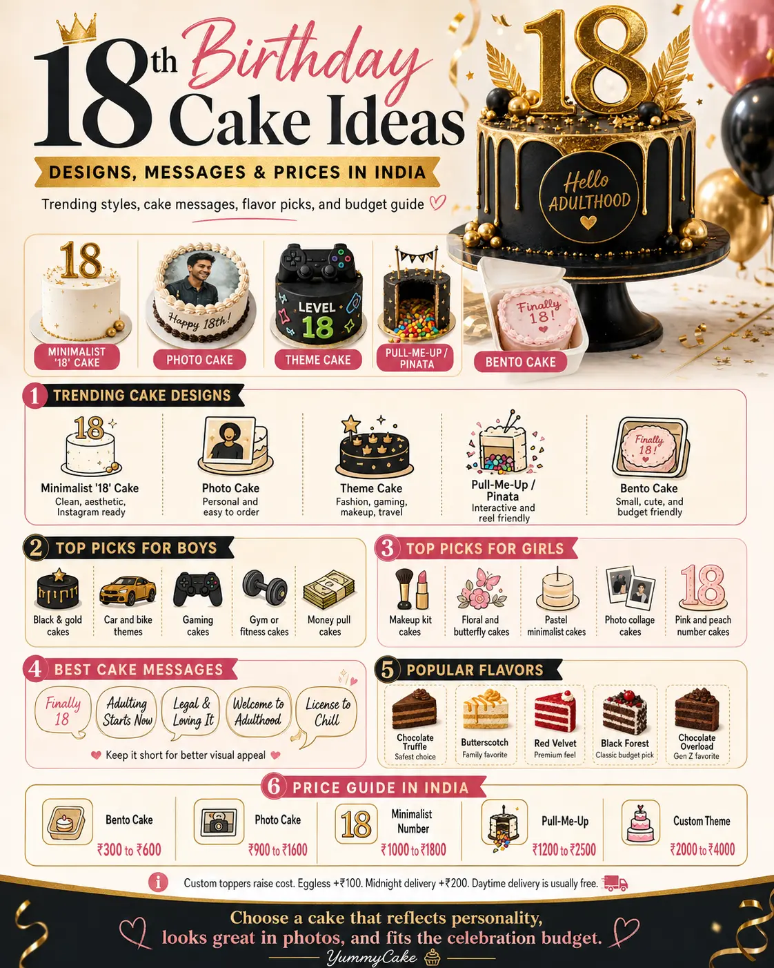 18th birthday cake ideas