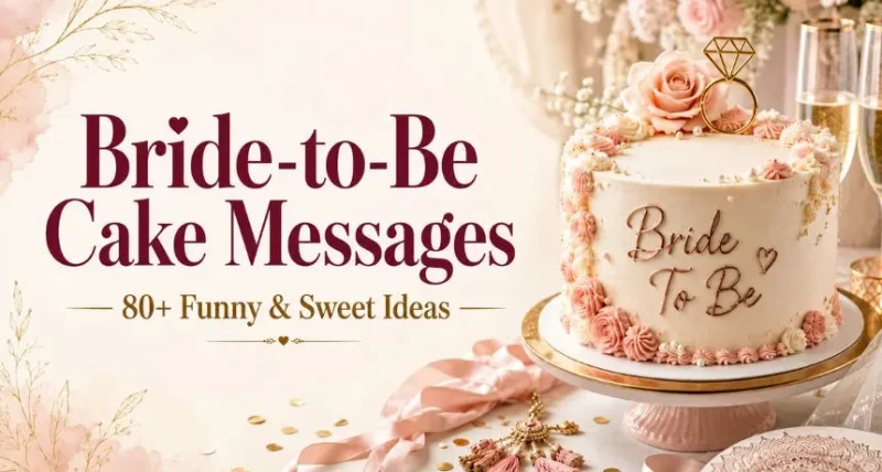 bride to be cake messages