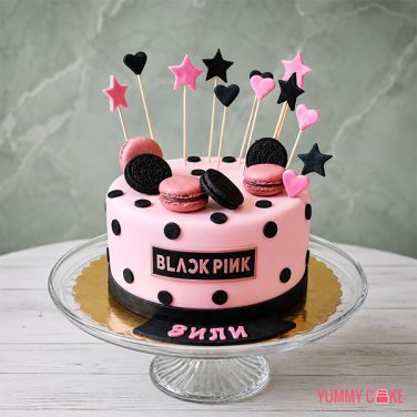 blackpink oreo macaron cake