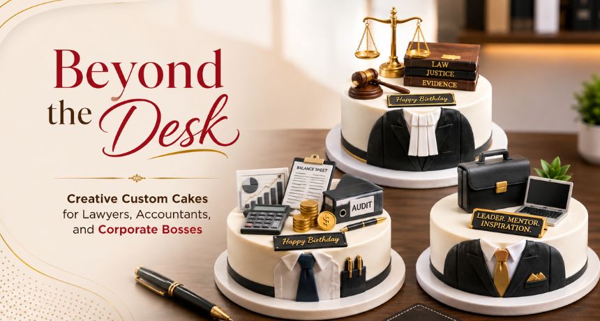 Beyond the Desk: Creative Custom Cakes for Lawyers, Accountants, and Corporate Bosses