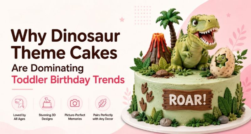 dinosaur theme cakes for toddler birthday