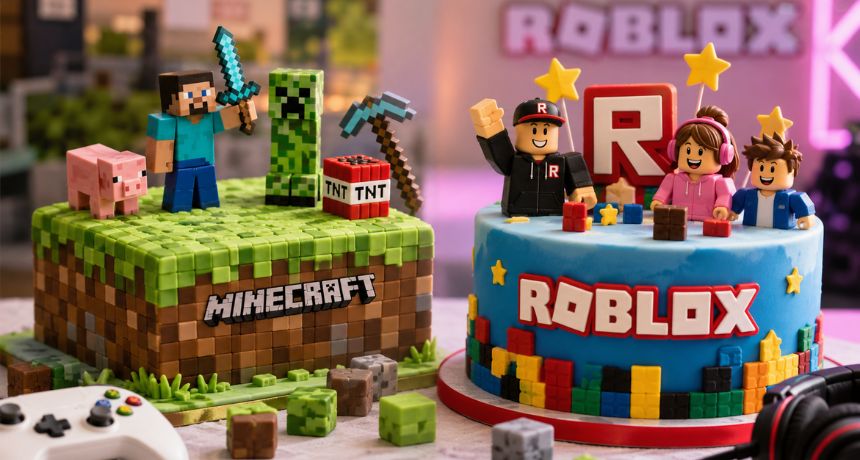 Building the Perfect Block Party: Top Minecraft and Roblox Cake Designs Young Gamers Love
