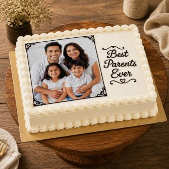 best parents ever photo cake