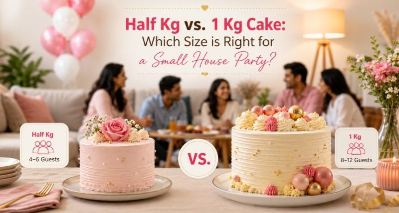 half kg vs 1kg cake
