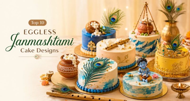 eggless janmashtami cake designs