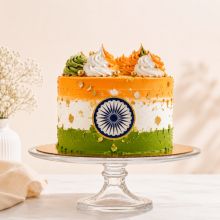 independence day tricolor cake