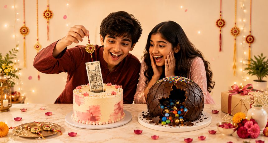 Money-Pull Cakes & Piñatas: 5 Interactive Rakhi Cakes That Will Go Viral on Instagram