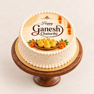 modak print photo cake for ganpati