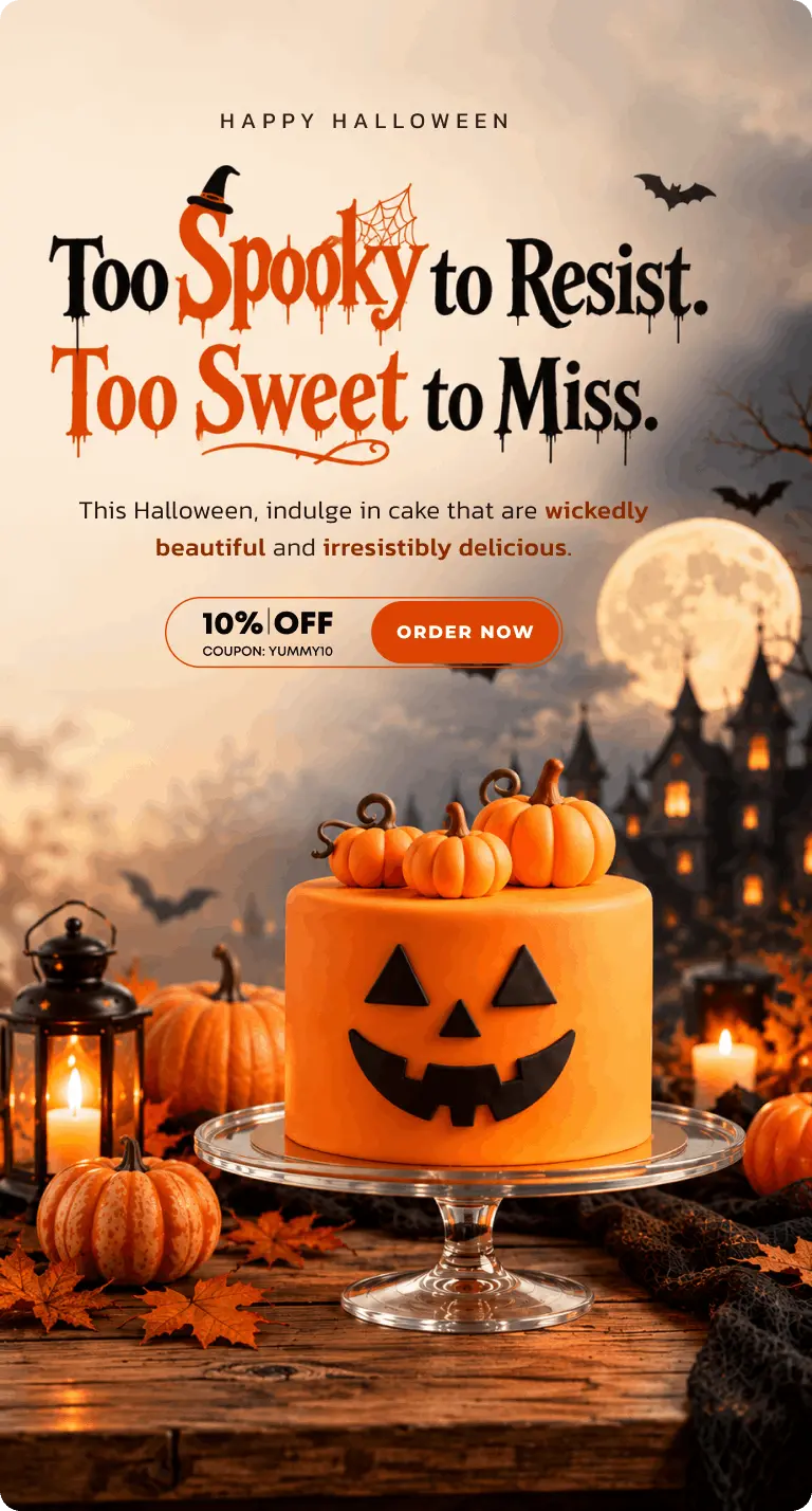 yummycake halloween section banner m