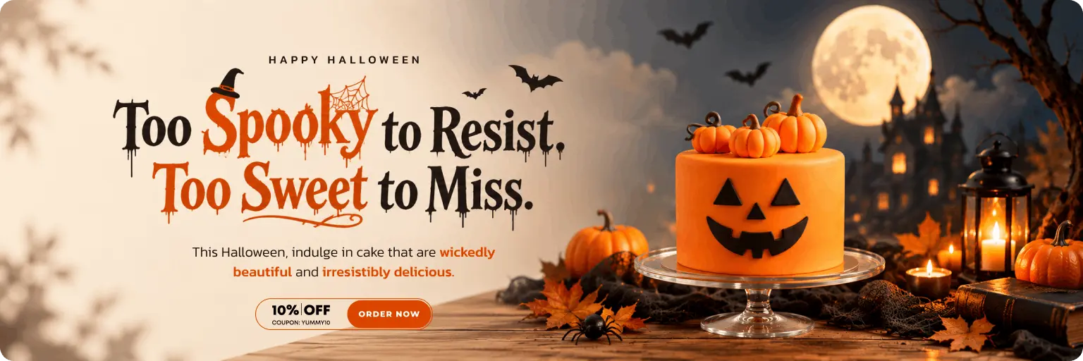 yummycake halloween section banner