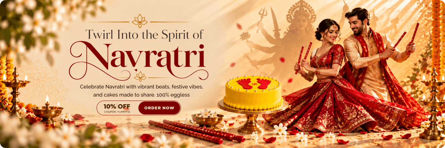 yummycake navratri section banner